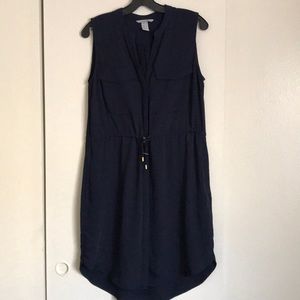 Navy blue casual dress